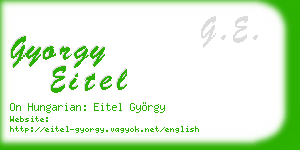 gyorgy eitel business card